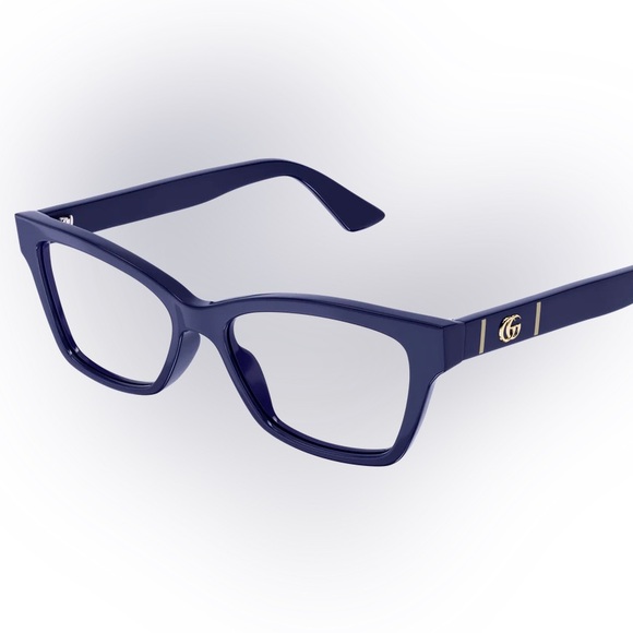Gucci Women's Navy Blue Eyeglasses - Picture 2 of 10